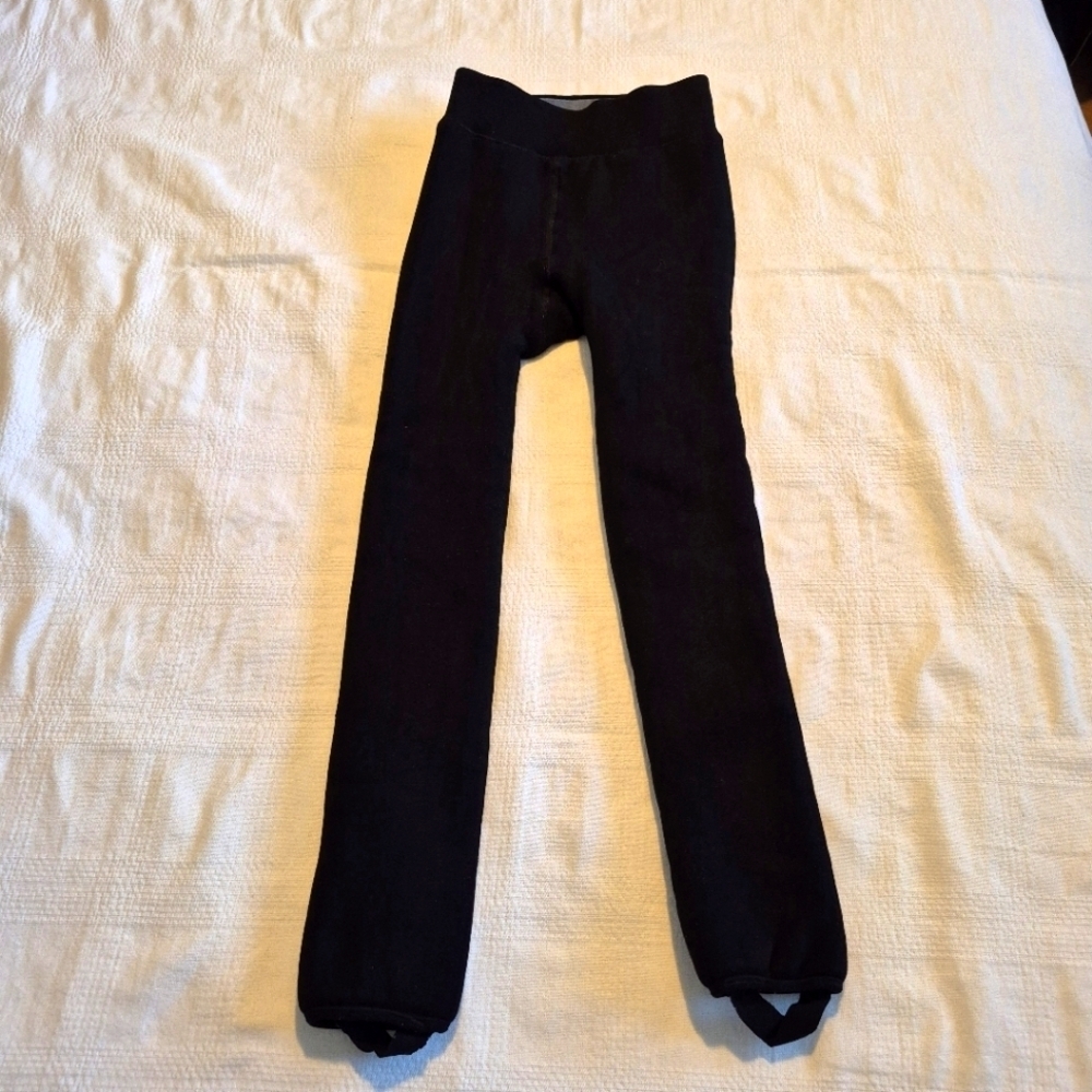 Girls unbranded Super thick stretchy leggings no tags measure like girls 8/10